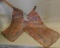 Leather western batwing chaps