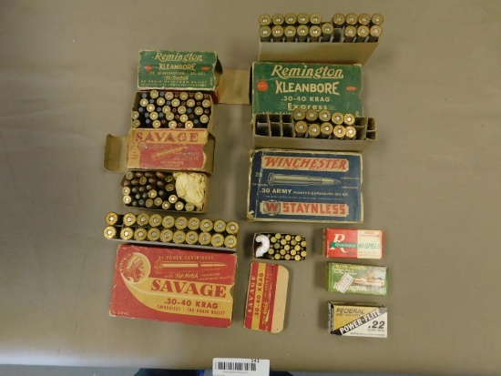 Vintage ammunition assortment