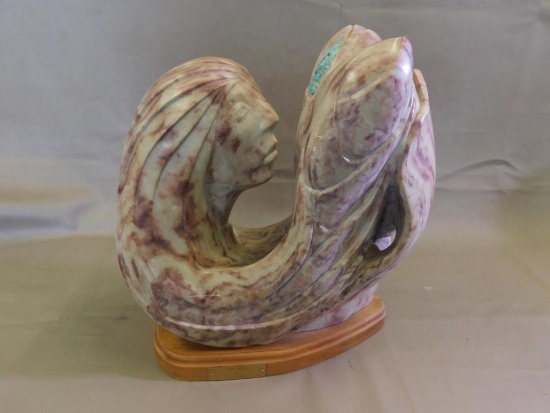 Ernest Johnson "Corn Spirit" stone sculpture