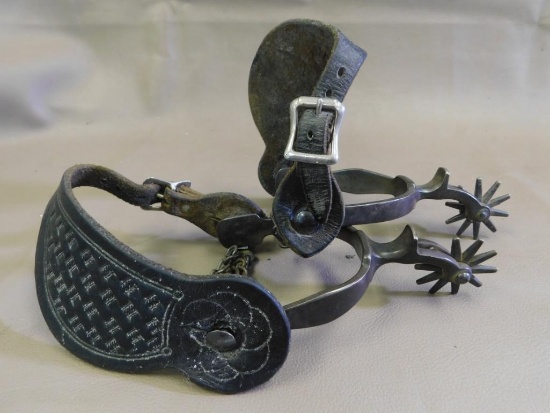 Antique steel western spurs