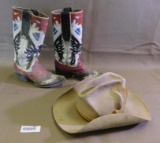 Western Decorator boots and hat