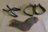 Antique western spurs and tack