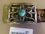 Western Belt and turquoise buckle