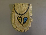 Beaded Sioux puzzle bag