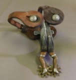 Antique ladies leg western spurs