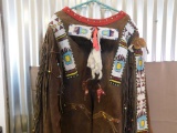 Native beaded story or ceremonial shirt