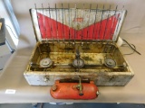 1960's Coleman 443 Aluminum 3 burner camp stove