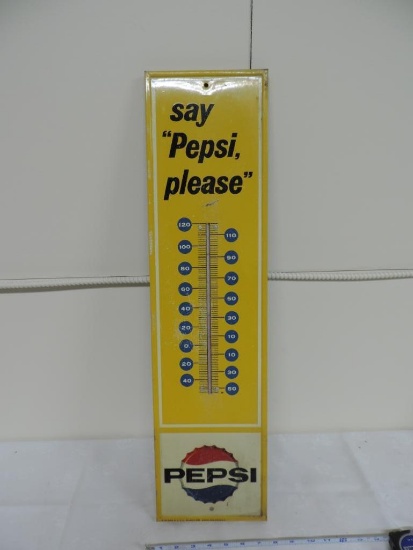 Vintage Pepsi thermometer.