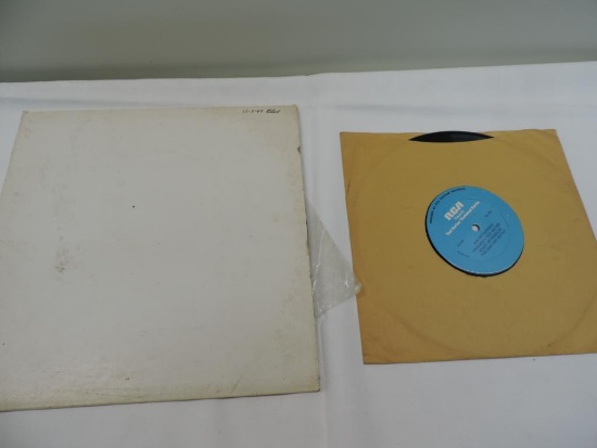 Two original blue label RL-992 test records.