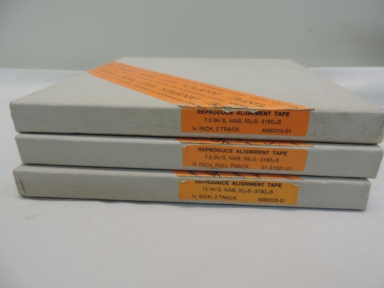 Ampex reproductive alignment tapes.