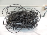 Large lot microphone / audio cables.