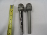 Two Electro-Voice RE-18 microphones.