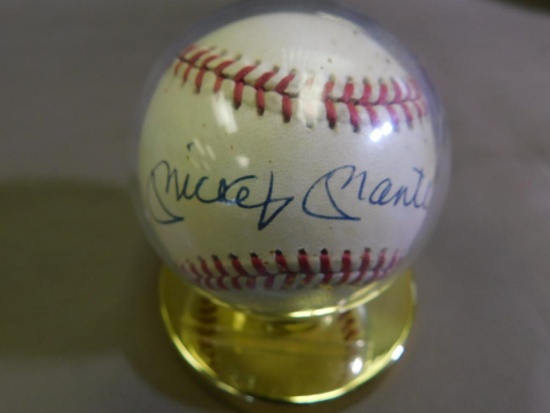 Mickey Mantle Signed Rawlings baseball