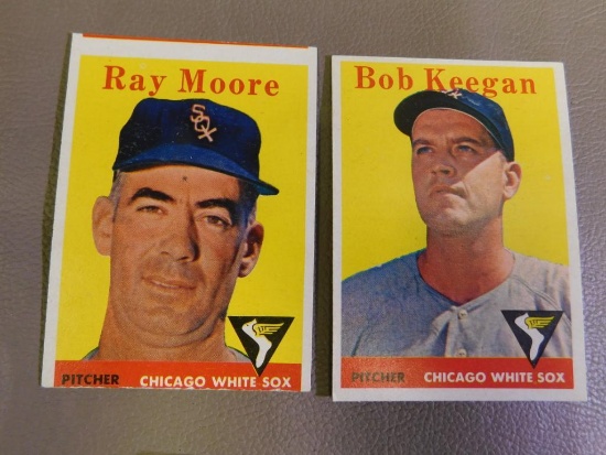 1950's Topps # 200 Bob Keegan and # 249 Ray Moore baseball cards