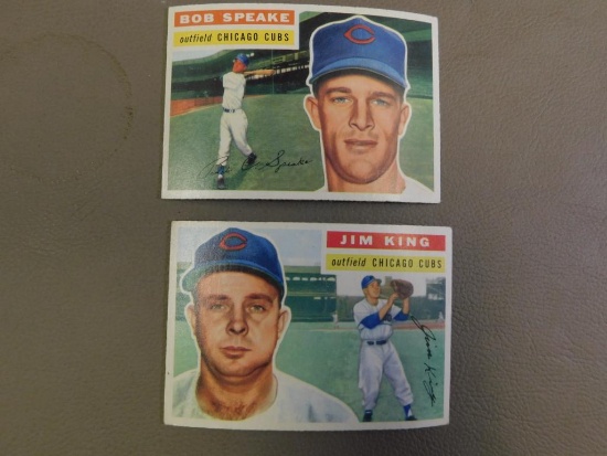 1950's Topps # 66 Bob Speake and #74 Jim King baseball cards