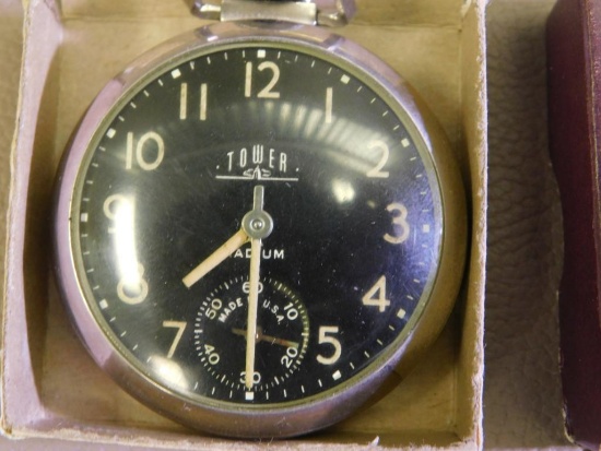 Tower pocket watch with box