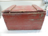 Primitive wood box.