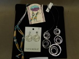 Two Necklace and earring sets