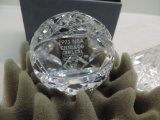Waterford 1993 Chicago Bulls world Champions crystal basketball.