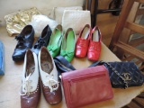 Vintage purses and shoes.