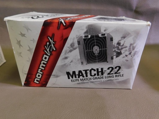 Norma Match 22 LR ammunition