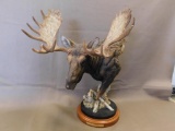 Miller Creek Studios Peltzer Bull moose statue. Approx. 22