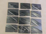 Business card folding emergency knives