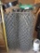 Two partial rolls of metal fencing.