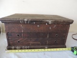 Antique wood box with 3-4
