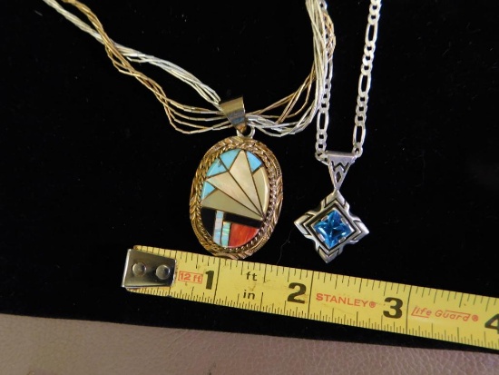 Two native pendant necklaces