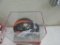 Autographed Broncos mini helmet.