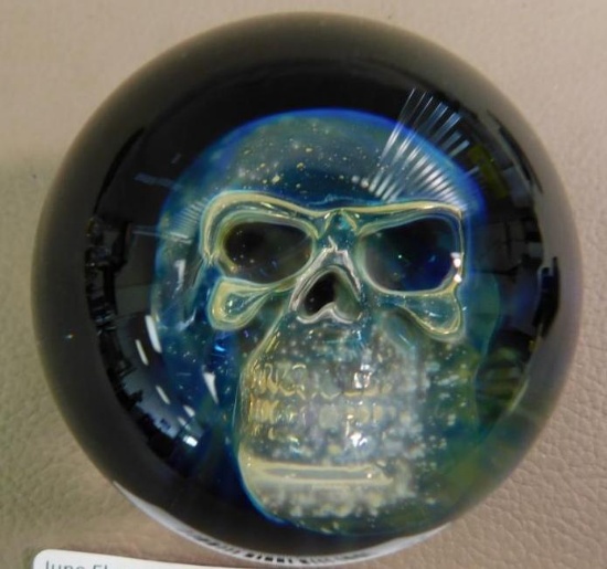 Artist signed art glass marble