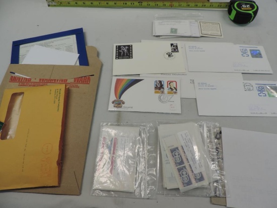 Stamp assortment.
