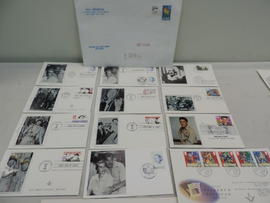 First day issue stamps.