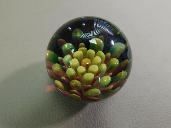 Artist signed art glass marble
