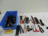 Nice crimper and hand tool assortment.