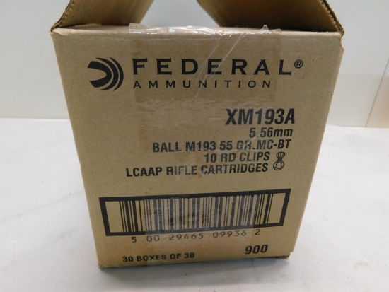 Federal XM193 5.56 ammunition