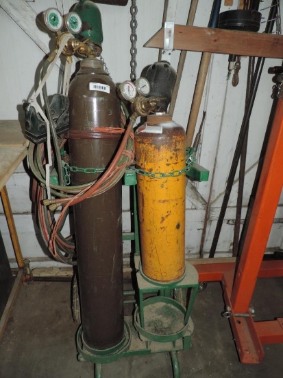 Oxyacetylene set up.