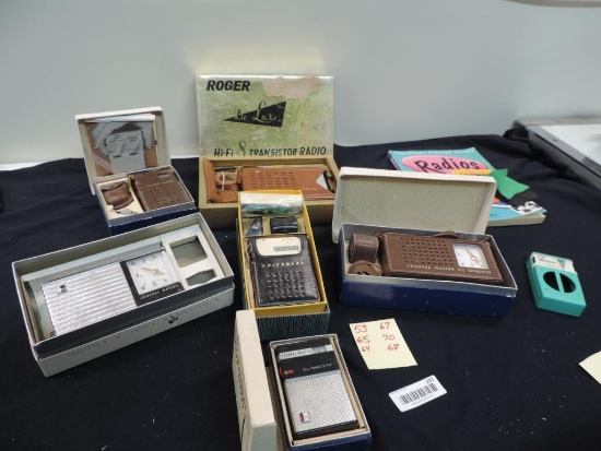R53,67,65,70,64 & 68. Transistor radio assortment.