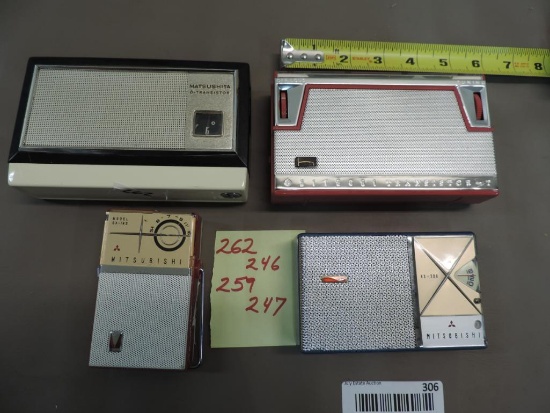R262,246,259 and 247. Transistor radio assortment.