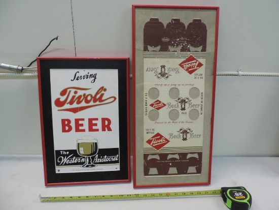 Tivoli Beer advertising.