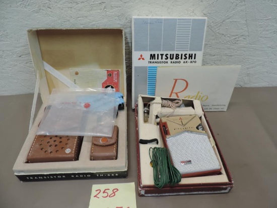 R258 & 256. Hitachi TH-666 & Mitsubishi 6X-870 with box.