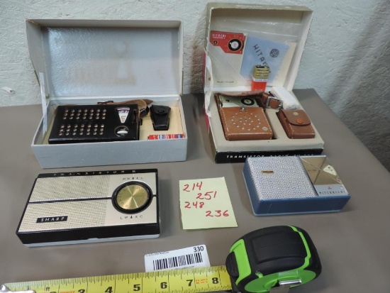 R214,251,248 & 236. Transistor radio assortment.