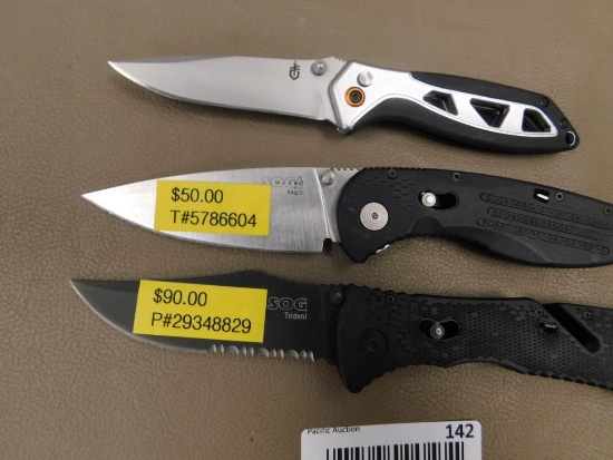 SOG and Gerber assisted opening knives
