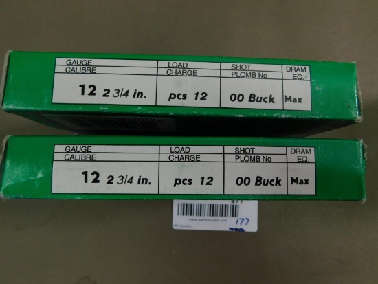 12 gauge buckshot ammunition