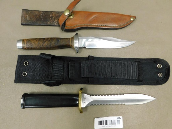 Two sheath knives