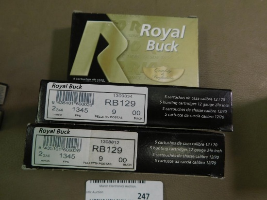 Royal Buck 12 gauge 00 buckshot ammunition