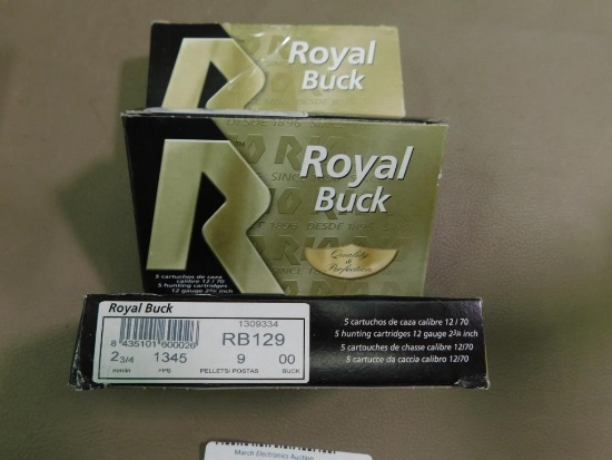 Royal Buck 12 gauge 00 buckshot ammunition