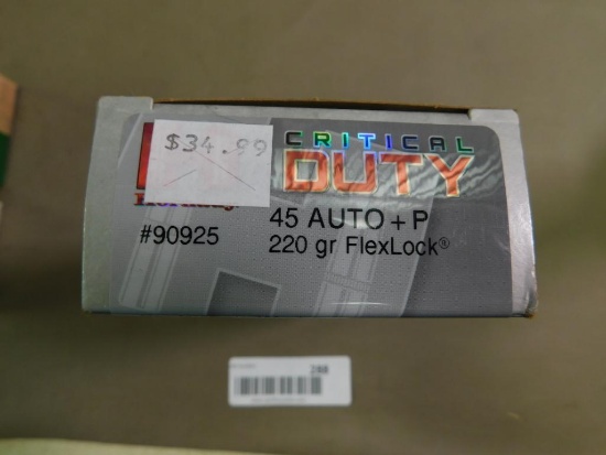 Hornady Critical Duty 45 ACP ammunition
