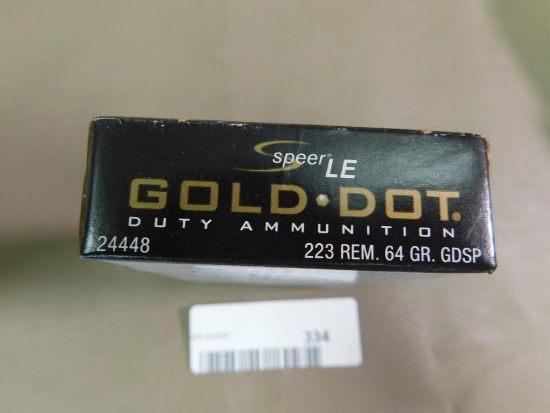 Speer Gold Dot 223 Law enforcement ammunition